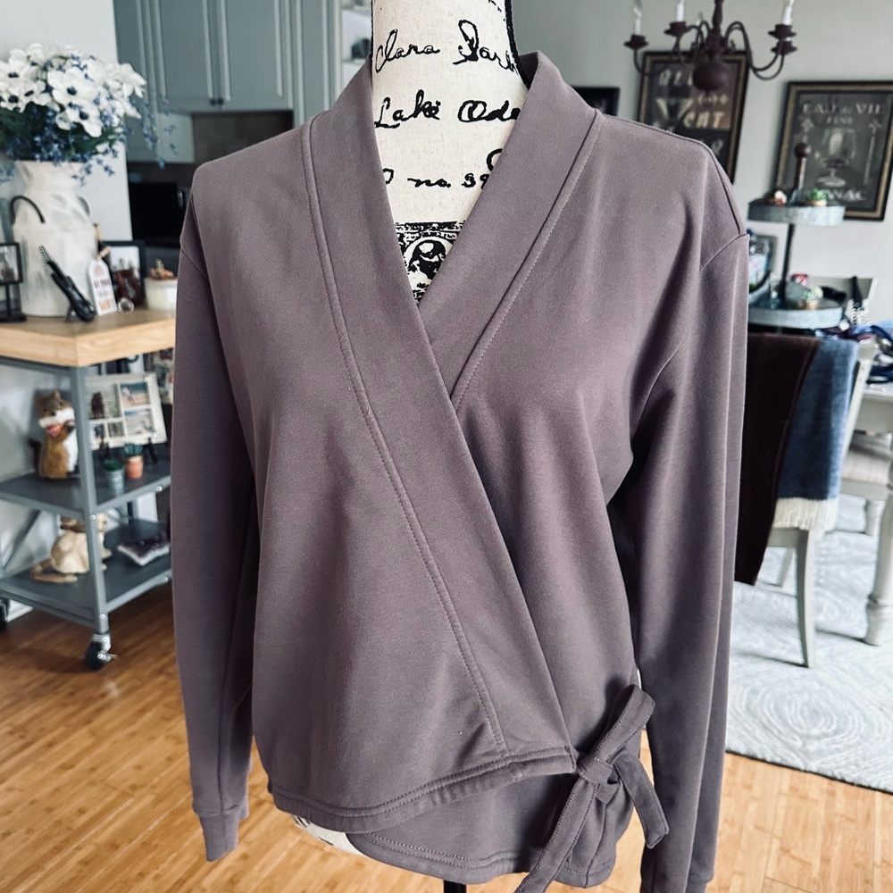 Athleta Purple Wrap Top
